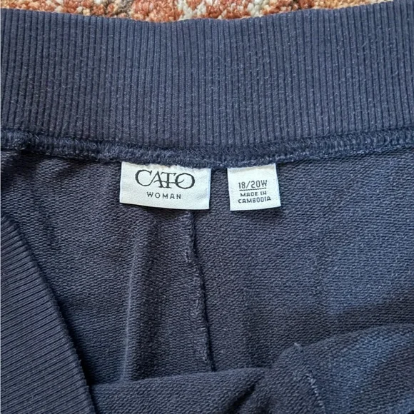 Cato Woman Dark Navy Wide Leg Casual Pants Size 18/20W - Picture 4 of 6